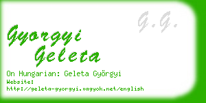 gyorgyi geleta business card